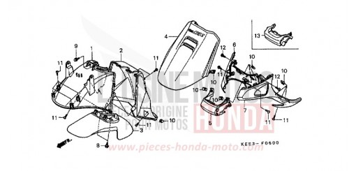 GAINE DE PROTECTION AVANT SJ100V de 1997